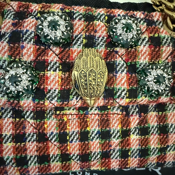 Kurt Geiger Red Check Kensington Bag - Picture 4 of 5